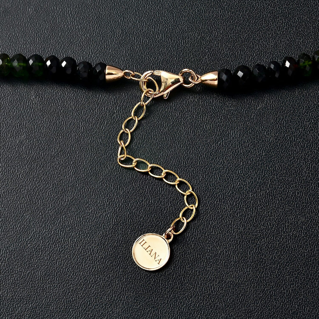 Iliana AAA Mehrfarbig-Turmalin Halskette ca. 45 cm 750 Gold ca. 78,10 ct.