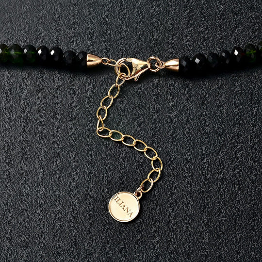 Iliana AAA Mehrfarbig-Turmalin Halskette ca. 45 cm 750 Gold ca. 78,10 ct.