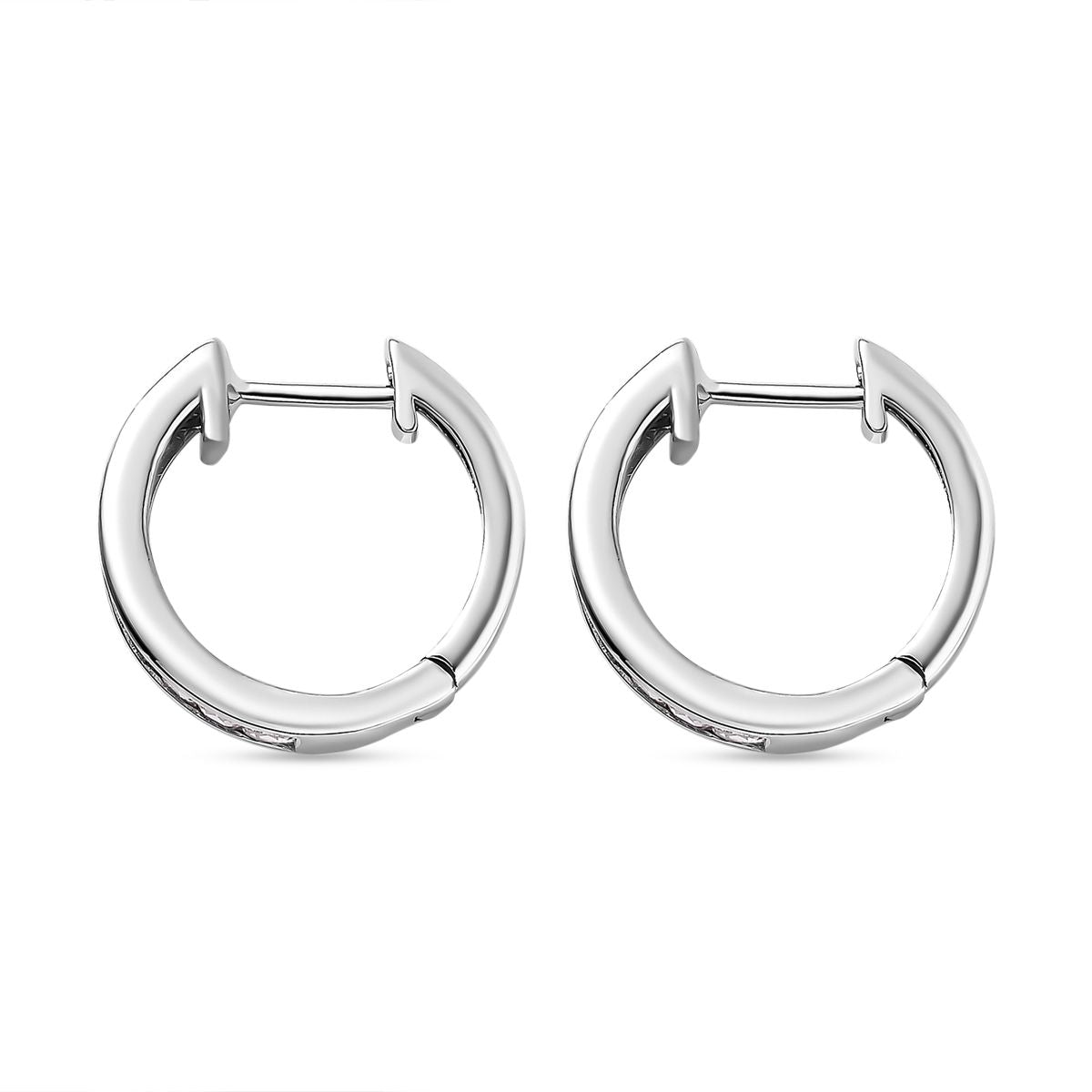 Weißer Topas Ohrringe, 925 Silber platiniert ca. 1.57 ct