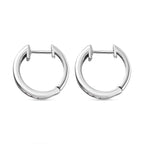 Weißer Topas Ohrringe, 925 Silber platiniert ca. 1.57 ct