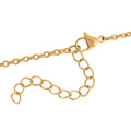 Howlit Halskette ca. 50 cm Reiner Edelstahl IP-Gelbbeschichtung ca. 7,00 ct.