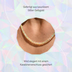AAA Natürlicher, äthiopischer Welo Opal Halskette ca. 45 cm 585 Gold ca. 48,75 ct.