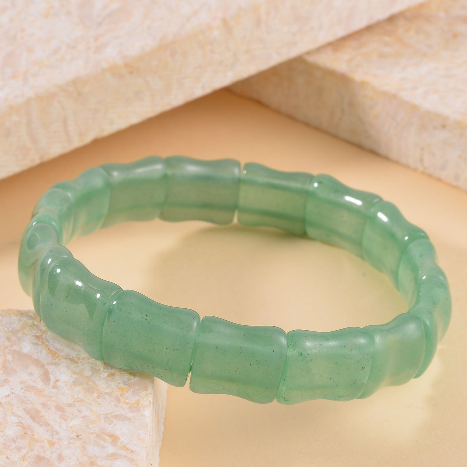 Grüner Aventurin Armband 17 cm  ca. 150.00 ct