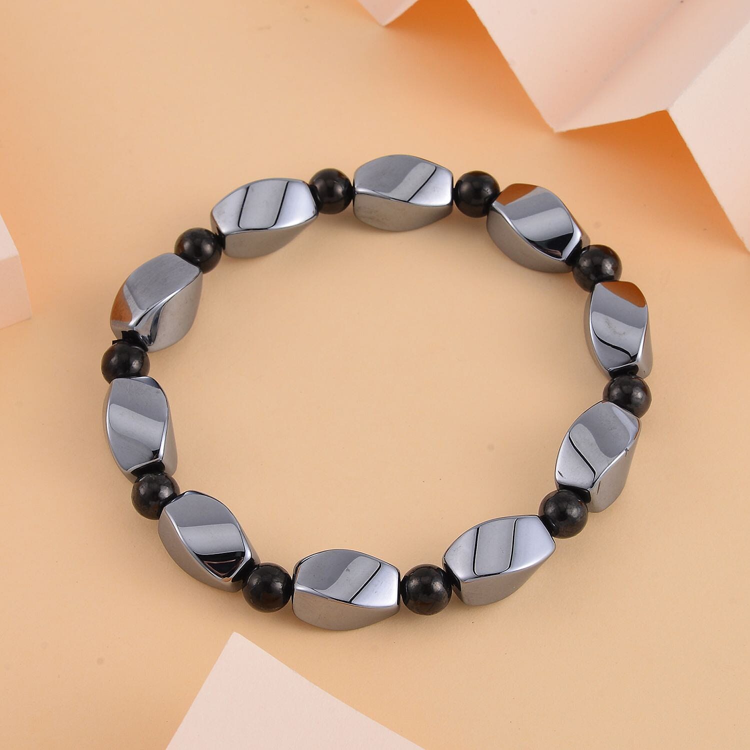 Terahertz, Shungit Armband Flexibel cm ca. 90,38 ct.