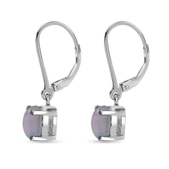 Amerikanische natürliche, AA Sleeping Beauty Türkis Ohrringe, 925 Silber rhodiniert ca. 0.90 ct