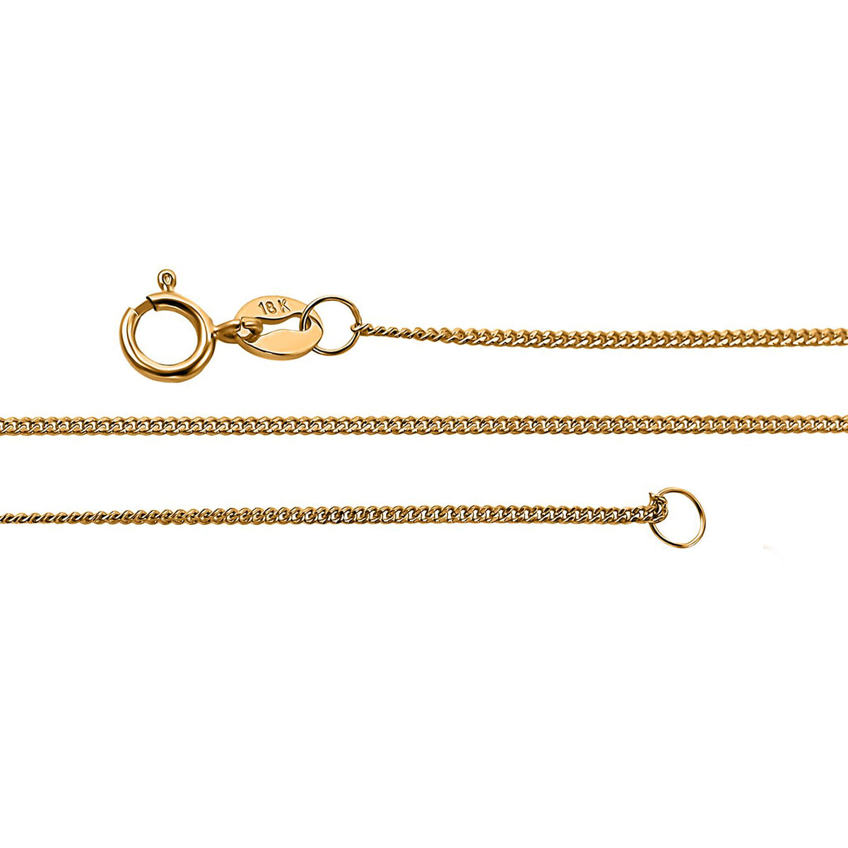 Kandarekette ca. 50 cm 750 Gelbgold