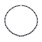 Terahertz, Shungit Halskette ca. 50 cm 925 Silber rhodiniert ca. 155.00 ct