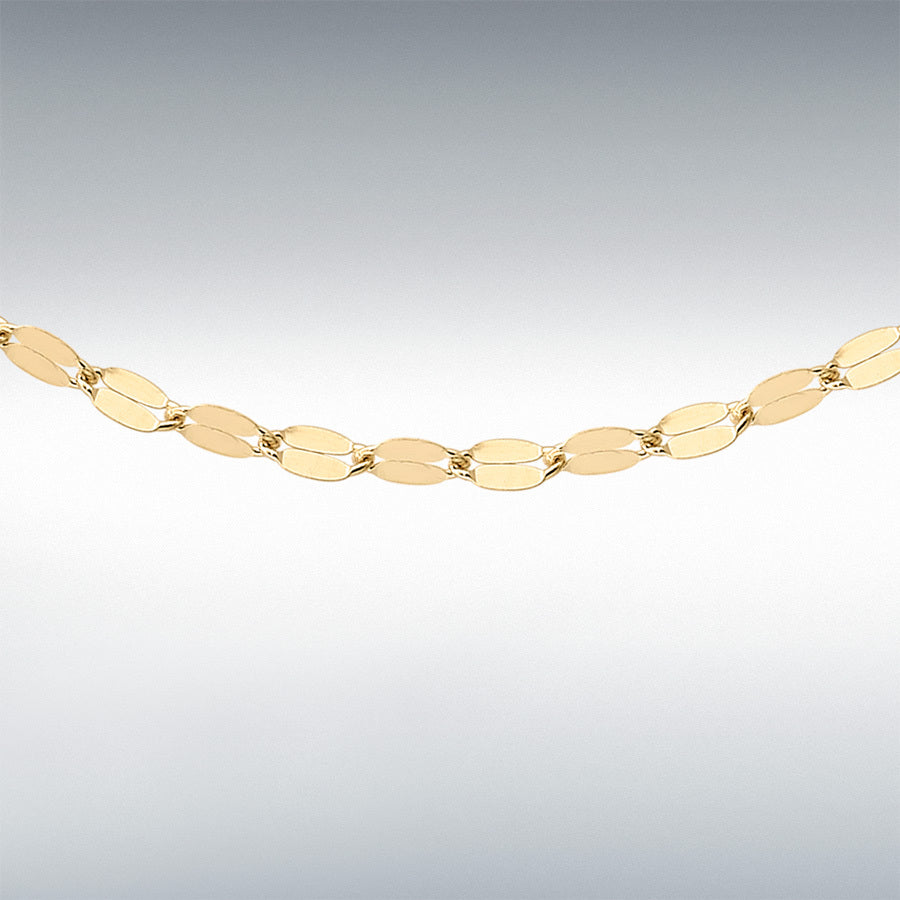 Designer Close Out Valentino Halskette, ca. 45 cm, 375 Gelbgold