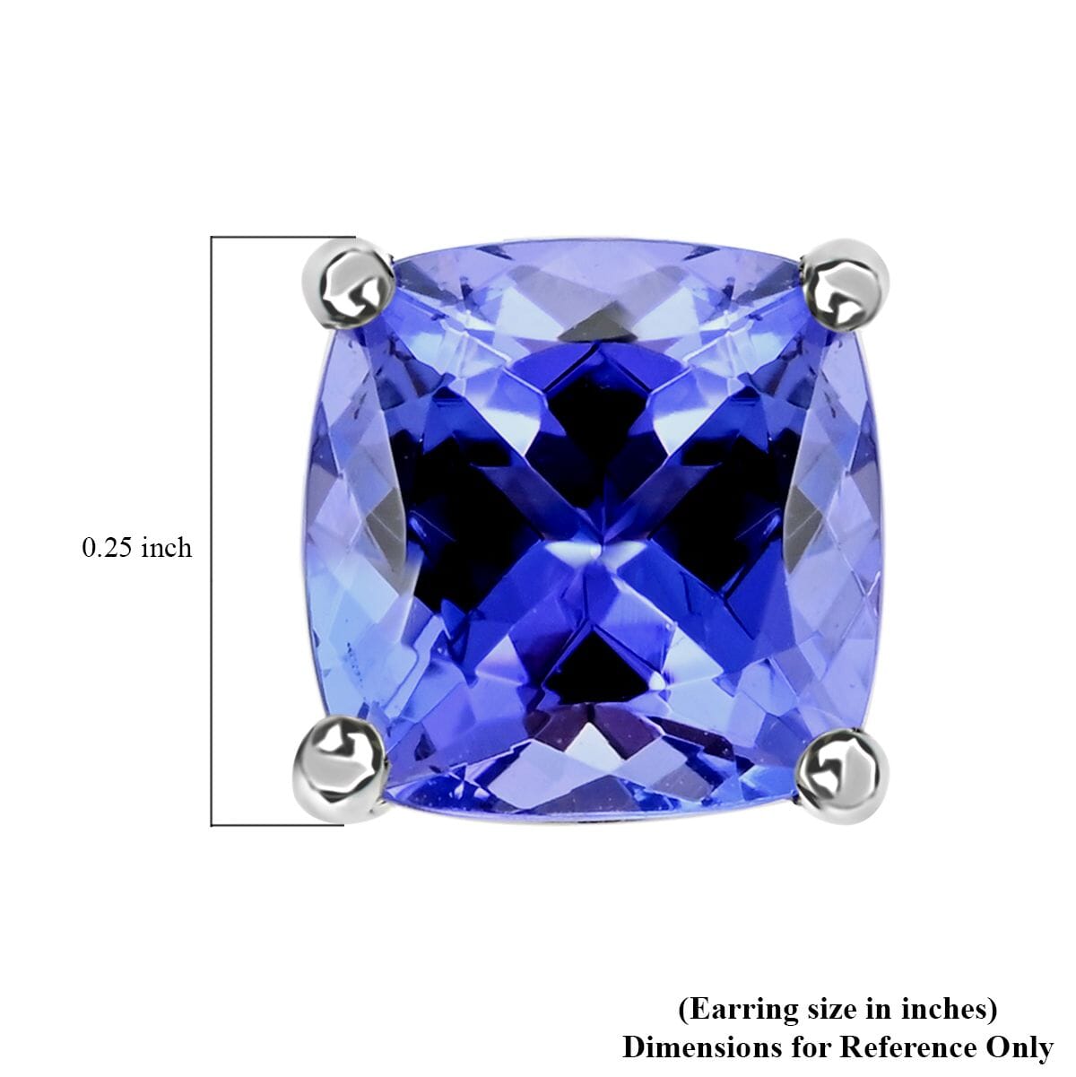 Rhapsody AAAA Tansanit AGI zertifiziert Ohrringe 950 Platin ca. 2.30 ct