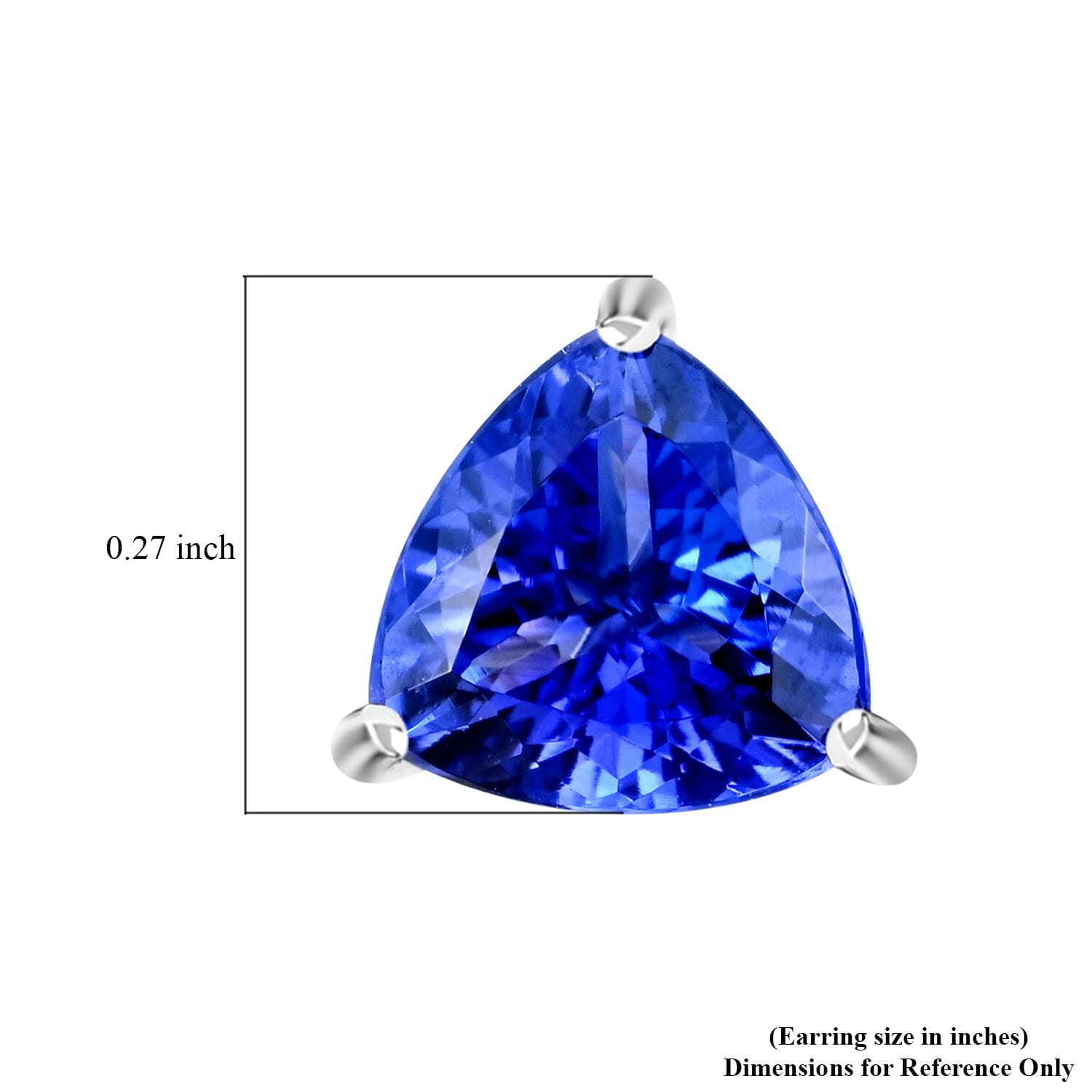 Rhapsody AAAA Tansanit AGI zertifiziert Ohrringe 950 Platin ca. 2.30 ct