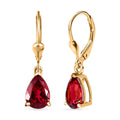 Synthetischer Padparadscha-Saphir Ohrringe, ca. 5,56 ct.