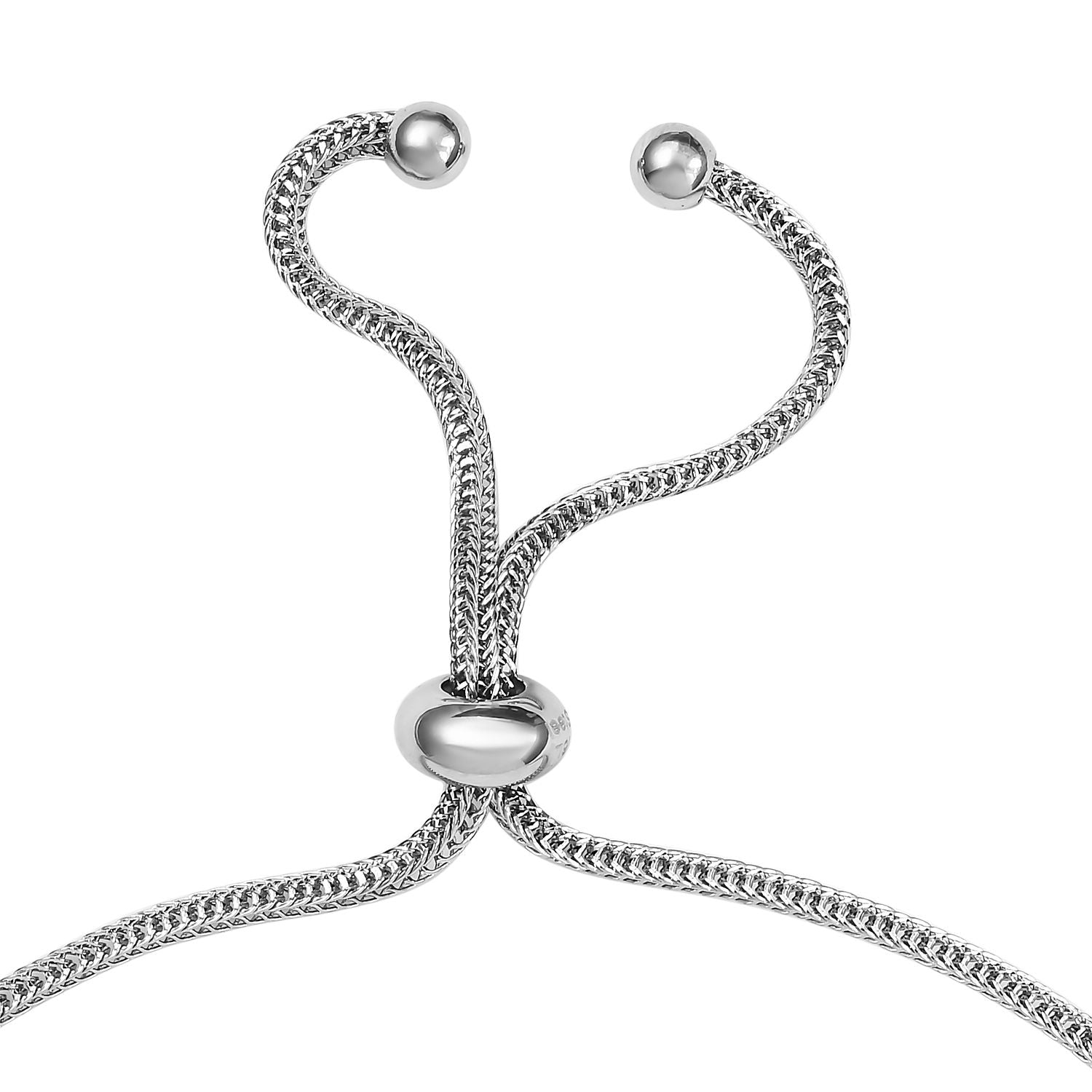 Kristall aus weißer Perle (12mm) Armband, 26,75cm, Edelstahl