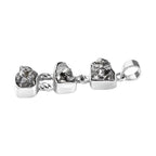 Meteorit Anhänger 925 Silber rhodiniert ca. 38,71 ct.