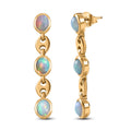 AA natürliche, äthiopische Welo Opal-Ohrringe - 1,57 ct.