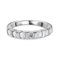 Moissanit Ring 925 Silber rhodiniert (Größe 20.00) ca. 0,74 ct