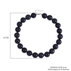Blauer Sandstein flexiblel Halskette, Reiner Edelstahl ca. 1110.00 ct