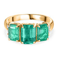 AAA Smaragd Ring 585 Gold (Größe 17.00) ca. 3,55 ct