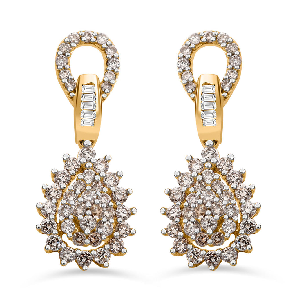 New York Kollektion - Weißer Diamant I1-I2 G-H Ohrringe 585 Gold, ca. 1.00 ct