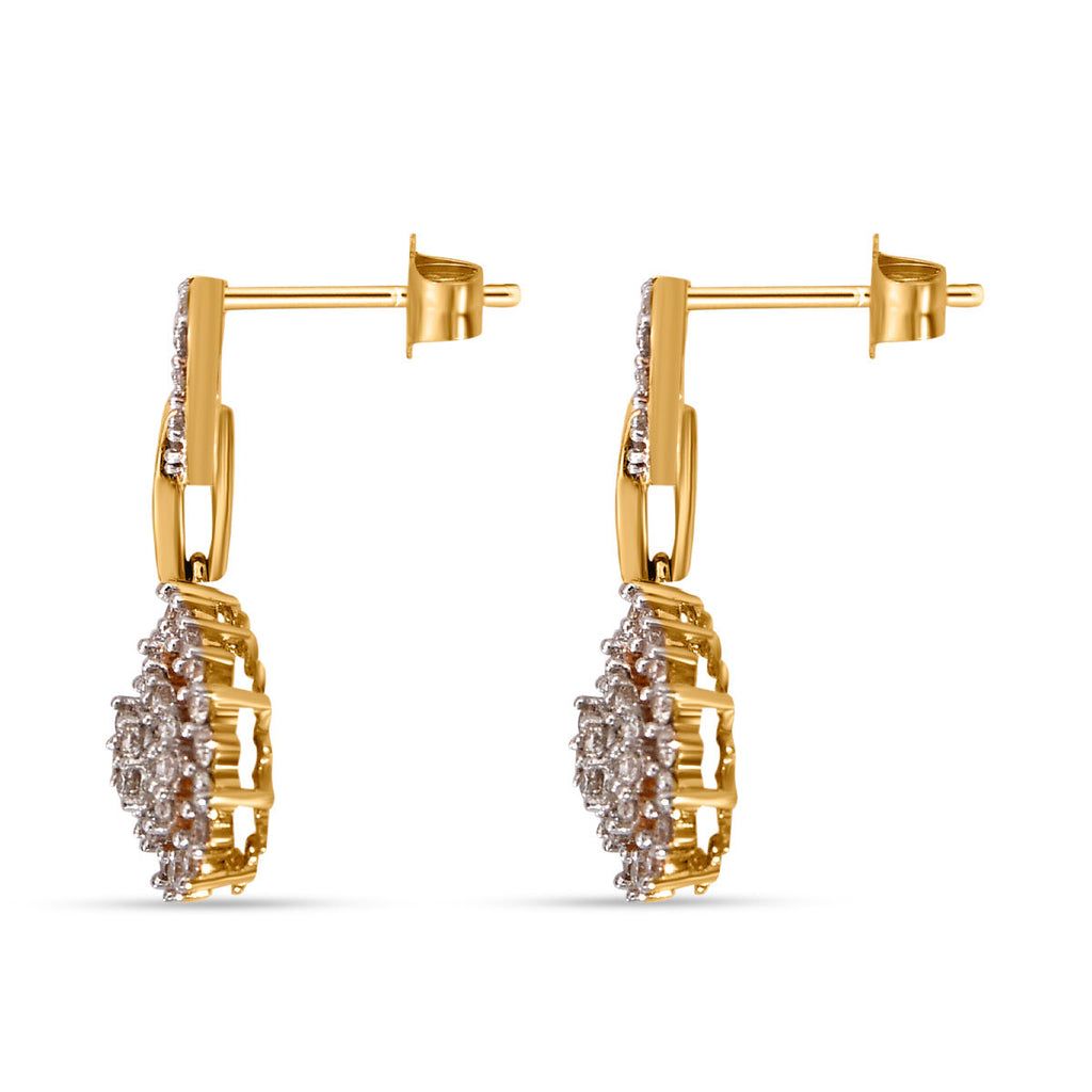 New York Kollektion - Weißer Diamant I1-I2 G-H Ohrringe 585 Gold, ca. 1.00 ct