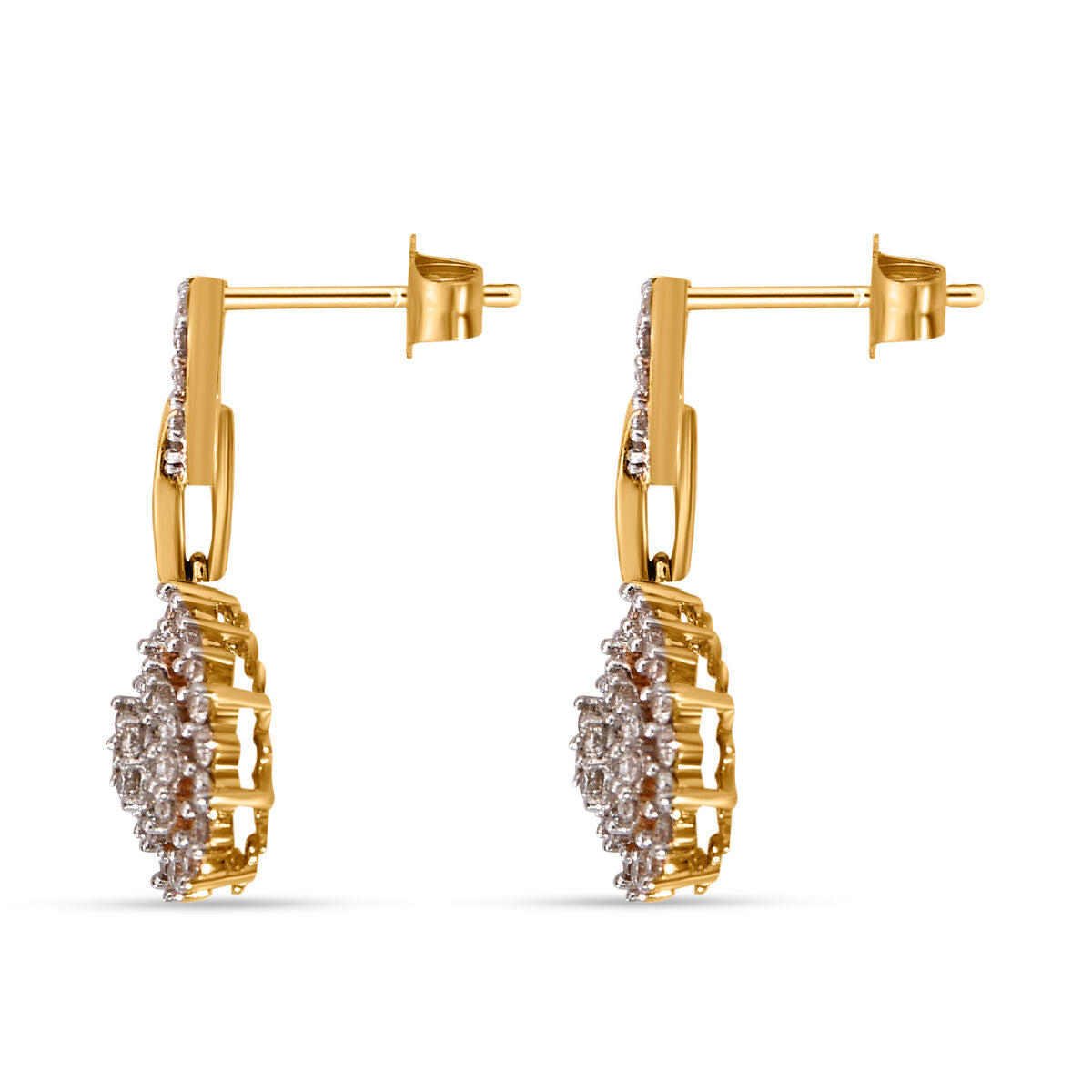 New York Kollektion - Weißer Diamant I1-I2 G-H Ohrringe 585 Gold, ca. 1.00 ct