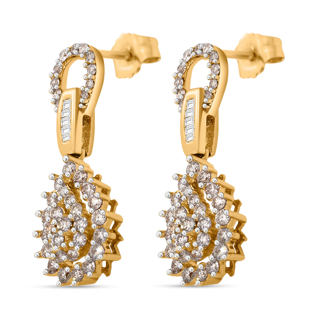New York Kollektion - Weißer Diamant I1-I2 G-H Ohrringe 585 Gold, ca. 1.00 ct