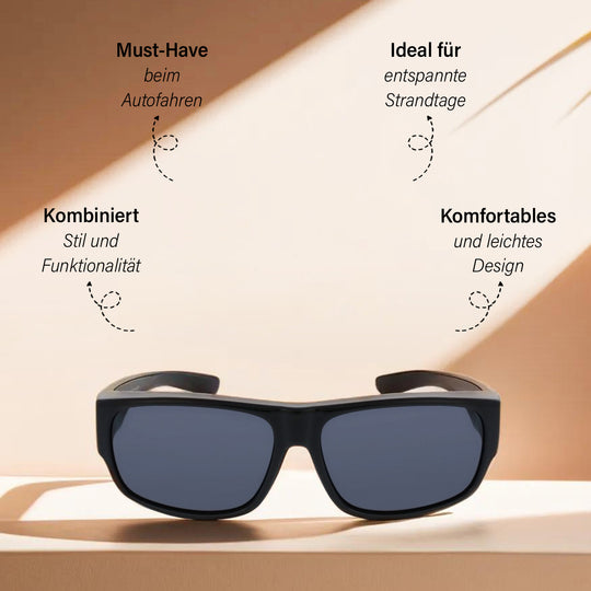 Selbstheilende polarisierte Überbrillen, transparent