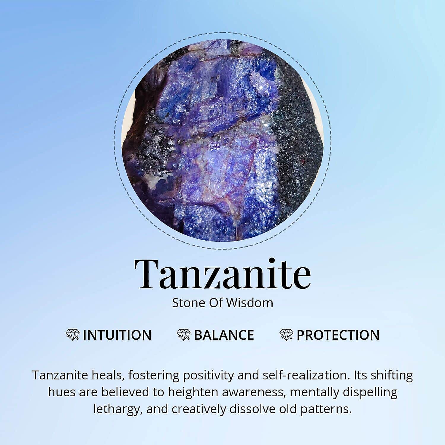AAAA Tanzanite Trillion 6.5 Faceted Cut, 1.00 ct