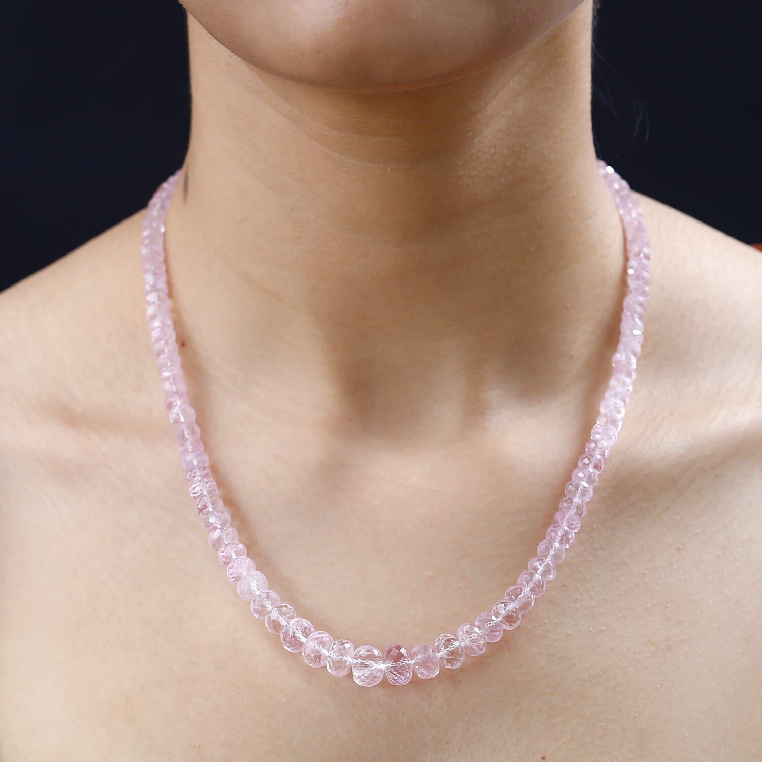 Iliana AAA Morganit Halskette ca. 45 cm 750 Gold ca. 155,00 ct.