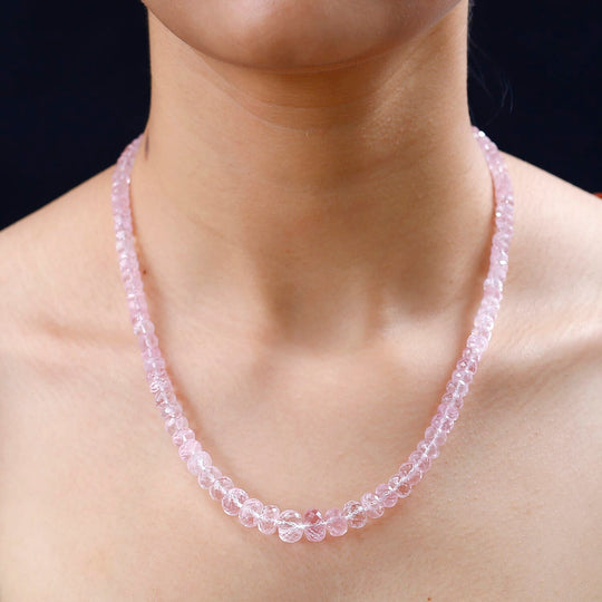 Iliana AAA Morganit Halskette ca. 45 cm 750 Gold ca. 155,00 ct.