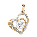 Moissanit Herz Anhänger, ca. 0,75 ct.