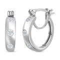 Moissanit Ohrringe 925 Silber rhodiniert ca. 0.62 ct