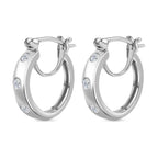 Moissanit Ohrringe 925 Silber rhodiniert ca. 0.62 ct