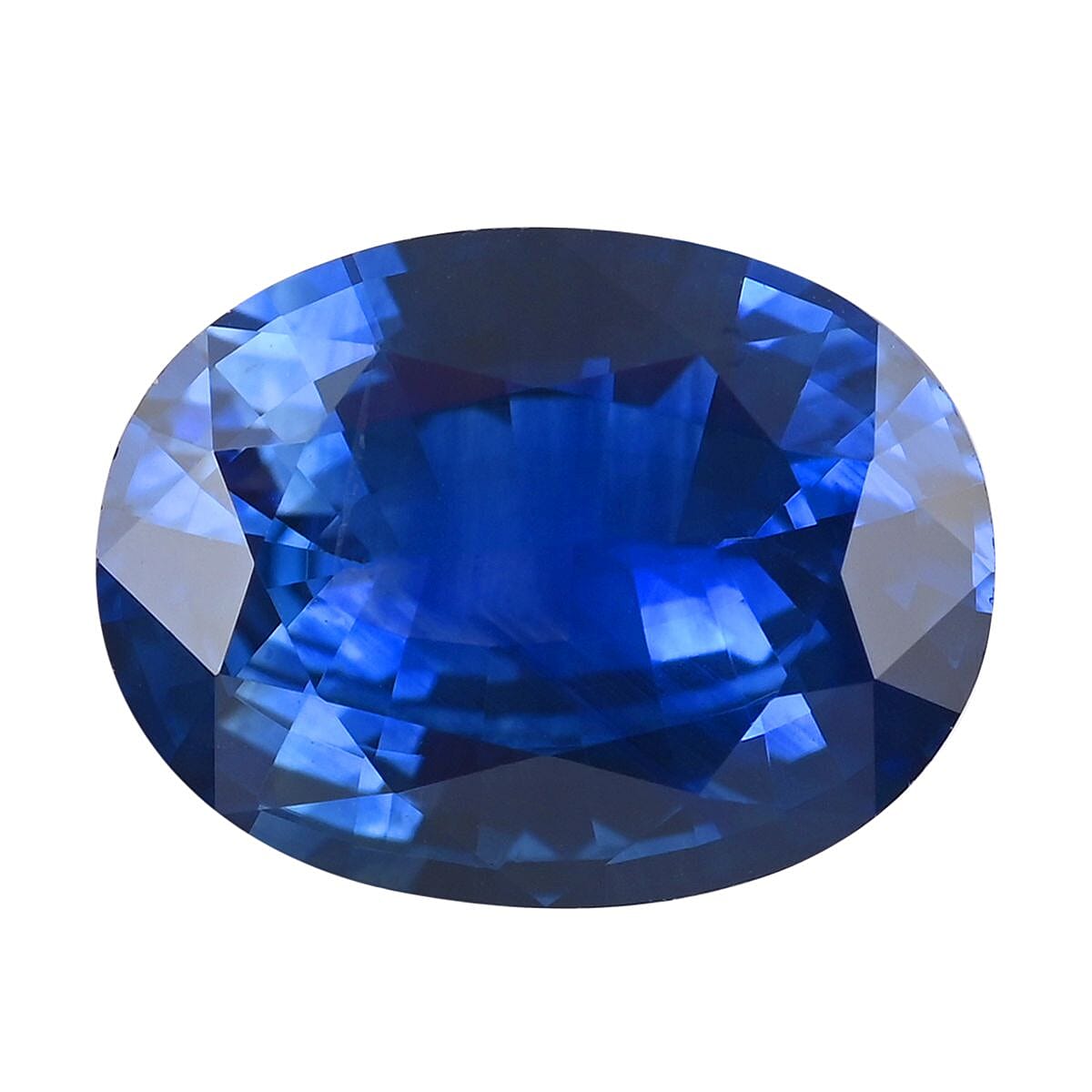 AAAA Ceylon Sapphire Oval Free Faceted Cut, AGI zertifiziert, 1.00 Ct