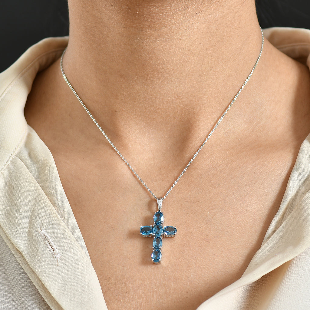 London Blau Topas Schmuckset