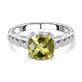 AAA Ouro Verde-Quarz Ring 925 Silber platiniert (Größe 16.00) ca. 2,10 ct