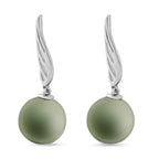 AAA Tahiti Perle (8.5-9 mm) Ohrringe 750 Weiß Gold