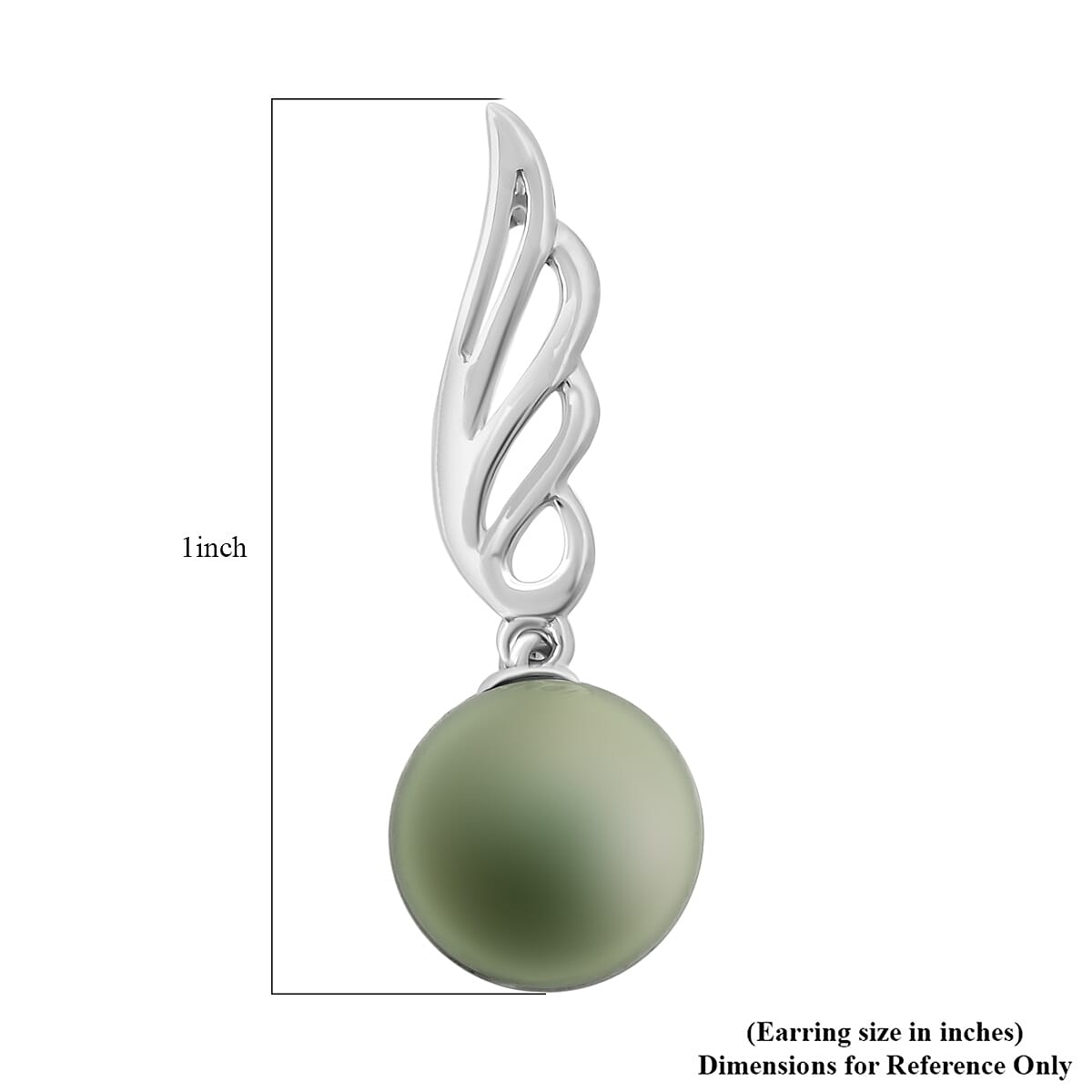 ILIANA zertifizierte und geprüfte AAA Tahiti Perle (9,5-10mm) Ohrringe in 750 Weißgold
