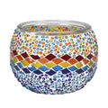 Lavendel-Eukalyptus Sojawachs-Duftkerze im Mosaikglas, Größe: 10 x 8 cm