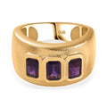 Afrikanischer Amethyst Ring Messing  (Größe 17.00) ca. 1.71 ct