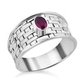 Royal Bali - Afrikanischer Rubin (Fissure gefüllt) Ring, 925 Silber (Größe 20.00) ca. 0.64 ct