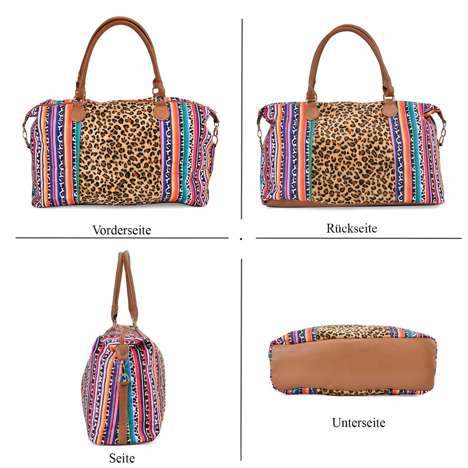 Brauner Leopard mit Mehrfarbigkeit