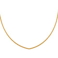 Spiga-Halskette, ca. 45cm, 750 Gelbgold, ca. 2,40g
