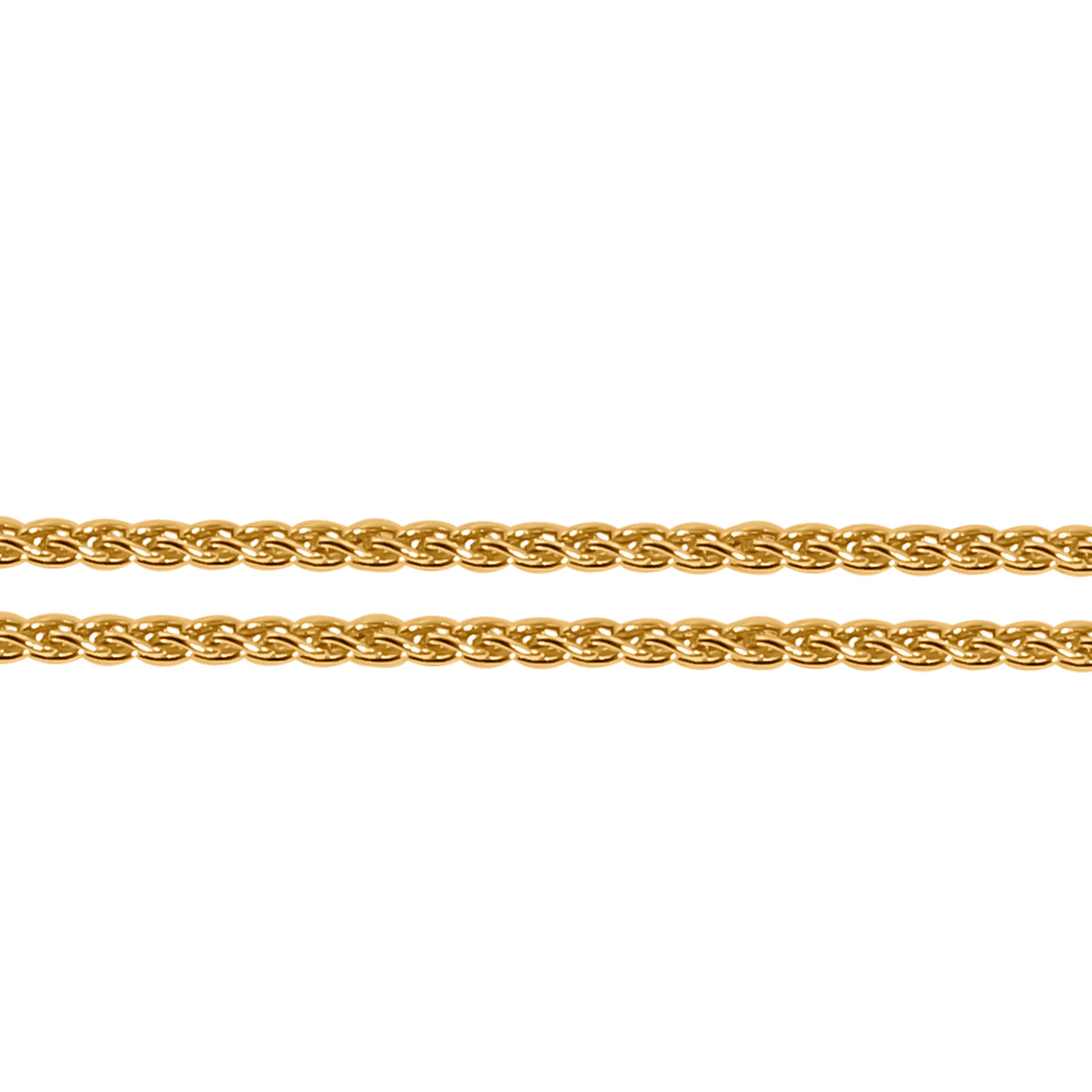 Spigakette, ca. 45 cm, 750 Gelbgold ca. 2,40g