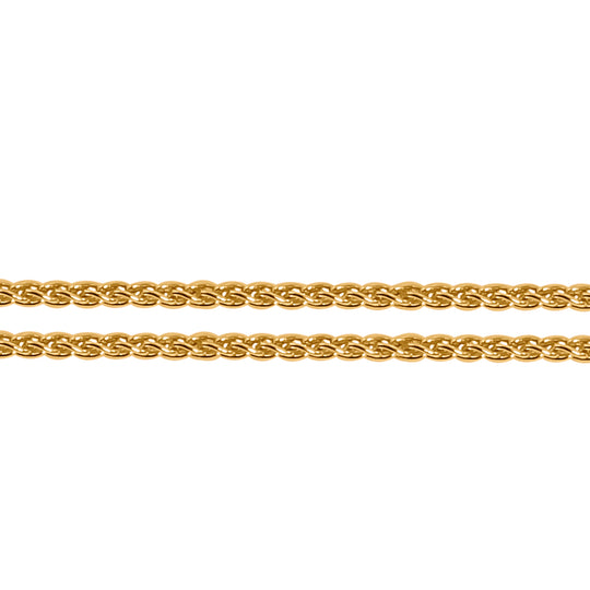 Spigakette, ca. 45 cm, 750 Gelbgold ca. 2,40g