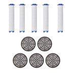 5er-Set Austauschbare Wasserfilter,  Weiß und Schwarz, ABS,10cm Filterelement, 5.5cm Filterbox
