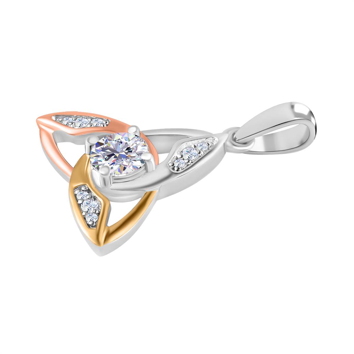 Moissanit Anhänger, 925 Silber  ca. 0.55 ct