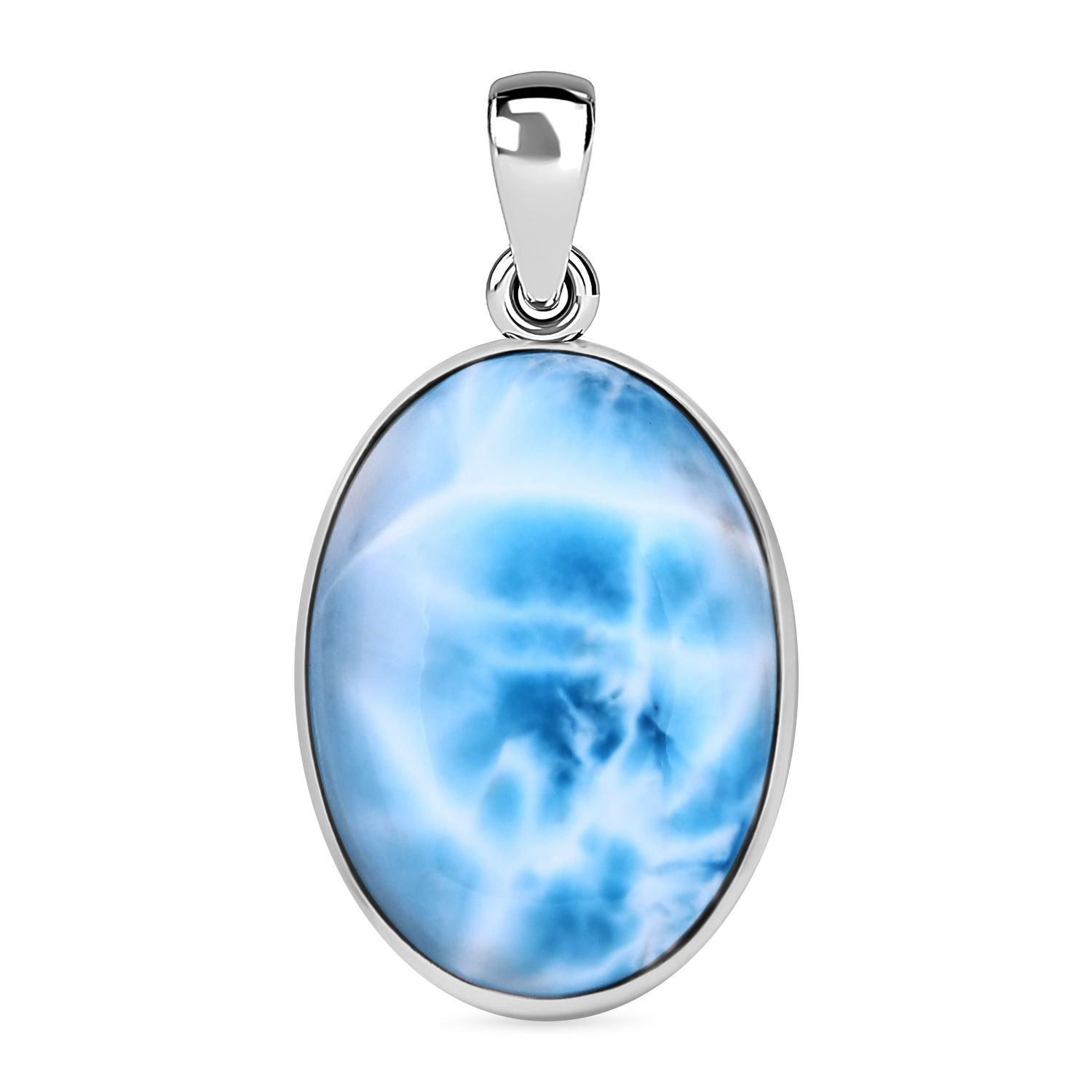 AA Larimar Anhänger 925 Silber ca. 21,99 ct.