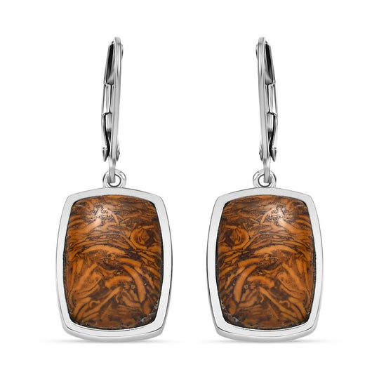 Lila Türkis Ohrringe  Edelstahl ca. 11.49 ct