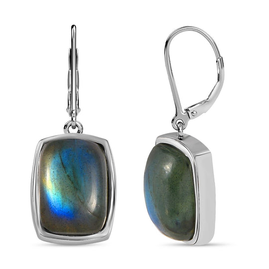 Lila Türkis Ohrringe  Edelstahl ca. 11.49 ct