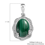 Malachit Anhänger  Edelstahl ca. 20.65 ct
